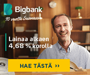 Bigbank →【Hae Lainaa】 kokemuksia, arvostelu, omat sivut